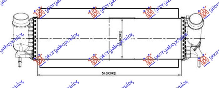 HL.INTERK. 2.3 DCI (540x150) CREVO 56-51 NISSAN P/U NAVARA NP300 2WD-4WD 2015-2025 (D23)