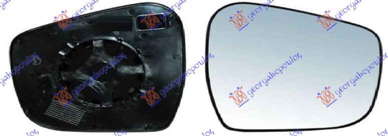 STAKLO RETROVIZORA (KONVEKSNO) NISSAN P/U NAVARA NP300 2WD-4WD 2015-2025 (D23)