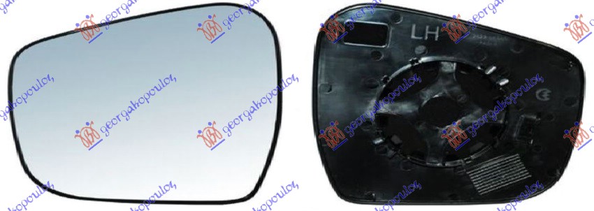 STAKLO RETROVIZORA (KONVEKSNO) NISSAN P/U NAVARA NP300 2WD-4WD 2015-2025 (D23)