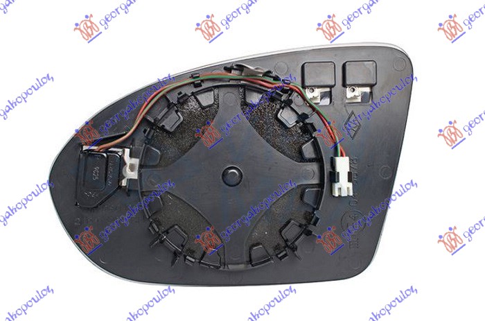 STAKLO RETROVIZORA SA GREJACEM (MRTAV UGAO) (KONVEKSNO) OPEL ASTRA K 5D/S.W. 2019-2021 (B16)