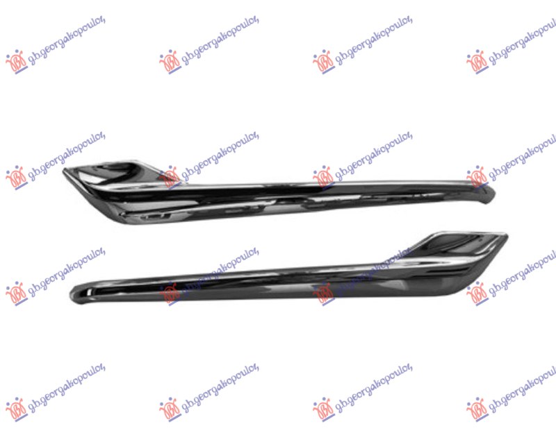 LAJSNA PVC MASKE HROM (SET) OPEL COMBO 2018-2024 (X12)