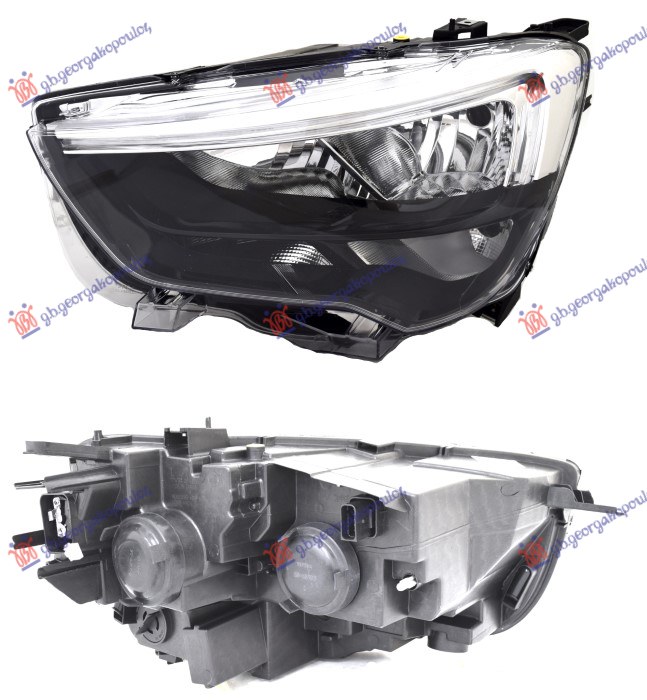 FAR ELEKTRICNI (H7/H1) SA LED DNEVNIM SVETLOM (TYC) OPEL COMBO 2018-2024 (X12)
