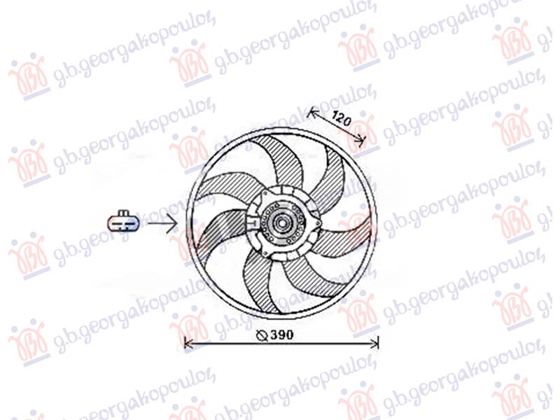 VENTILATOR 1.4 OPEL MERIVA 2010-2014 (S10)