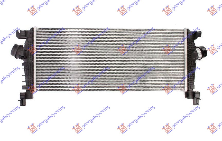 HLADNJAK INTERKULERA 1.6i 16V TURBO (MAN) (665x280) OPEL ASTRA J 3D/GTC 2011- (P10)