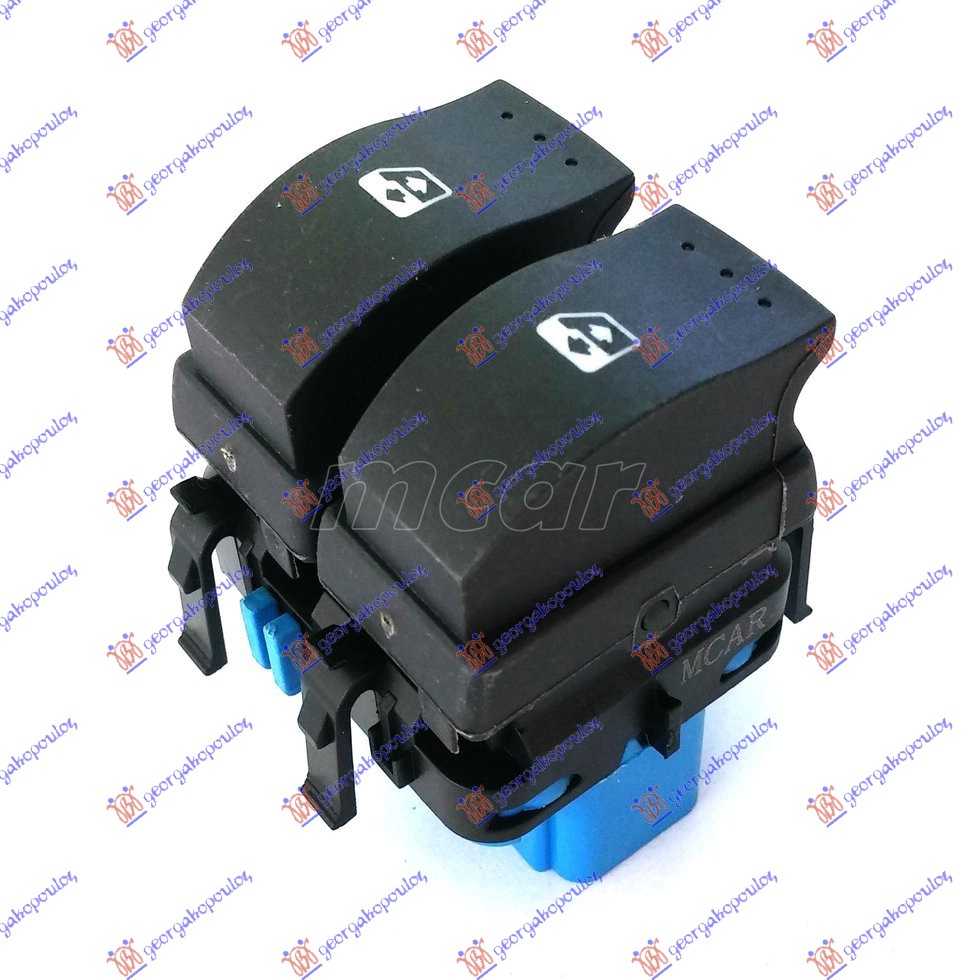 PREKIDAC U PREDNJIM VRATIMA (2 TASTERA) (PLAVI KONEKTOR) (10 PIN) OPEL MOVANO 2009-2019 (X62)