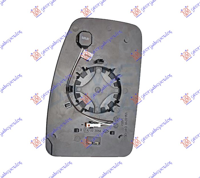 STAKLO RETROVIZORA SA GREJACEM (GORNJI DEO) (MRTAV UGAO) (KONVEKSNO) NISSAN INTERSTAR 2009-2021 (X70)