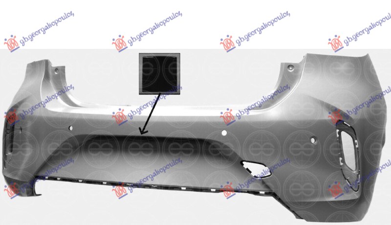 ZADNJI BRANIK PM (GS-LINE) (4 PDC SENZORI) (KAMERA) (A KVALITET) OPEL CORSA F 2019-2023 (P2J0)