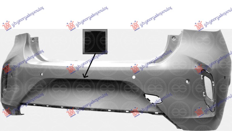 ZADNJI BRANIK PM (GS-LINE) (6 PDC SENZORI) (KAMERA) (A KVALITET) OPEL CORSA F 2019-2023 (P2J0)