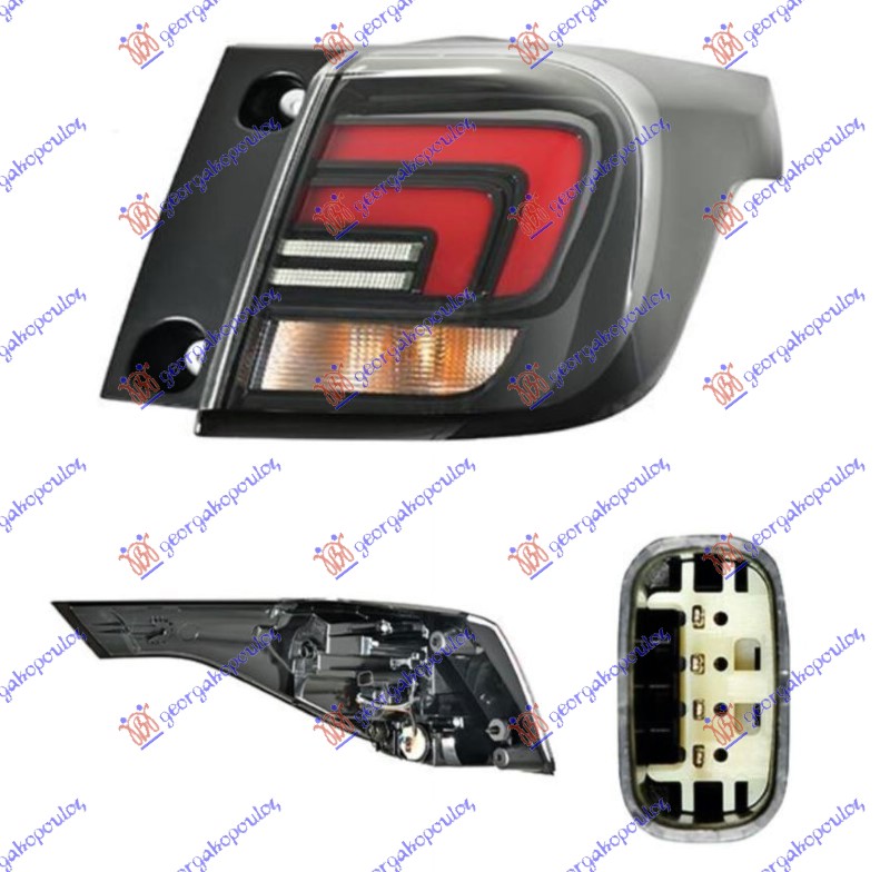 STOP LAMPA SPOLJASNJA CELA LED (HELLA) OPEL CROSSLAND 2020- (P17/P2Q0)