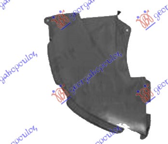 ZASTITA MOTORA ISPOD BRANIKA BOCNA PLASTICNA PEUGEOT 607 2000-2007 (9D/9U)