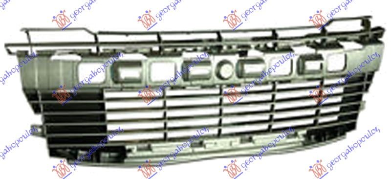 CENTRALNA RESETKA SREBRNO SIVA PEUGEOT 206+ (PLUS) 2009-2013 (2L/2M)