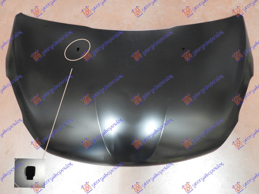 HAUBA (CETVRTASTE RUPE ZA PRSKALICE) (A KVALITET) PEUGEOT 208 I 2012-2015 (CA/CC)