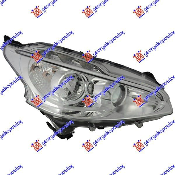FAR ELEKTRICNI (H7/H7) SA LED DNEVNIM SVETLOM (DEPO) PEUGEOT 208 I 2012-2015 (CA/CC)