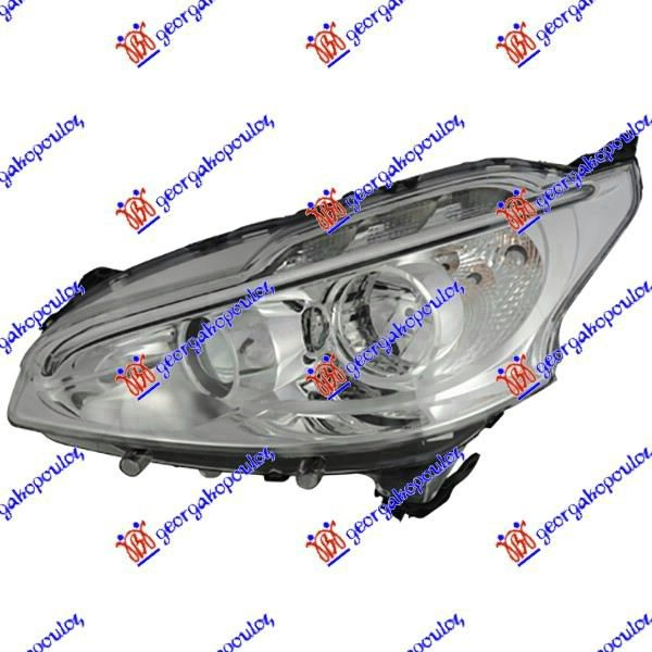 FAR ELEKTRICNI (H7/H7) SA LED DNEVNIM SVETLOM (DEPO) PEUGEOT 208 I 2012-2015 (CA/CC)