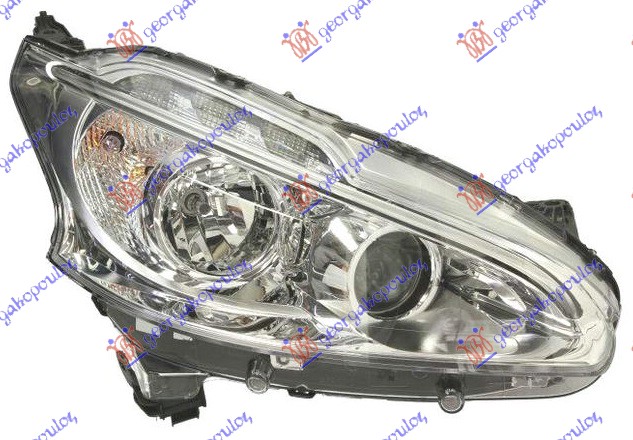 FAR ELEKTRICNI (H1/H7) SA LED DNEVNIM SVETLOM (VALEO) PEUGEOT 208 I 2012-2015 (CA/CC)
