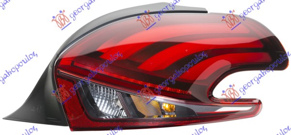 STOP LAMPA LED (HELLA) PEUGEOT 208 I 2015-2019 (CA/CC)