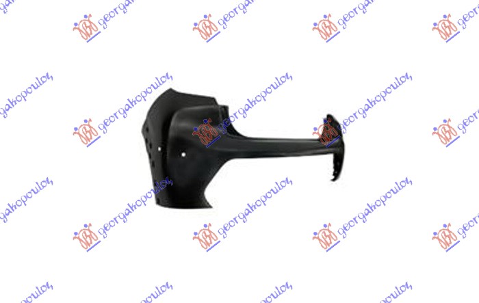 ZADNJI BRANIK PM GORNJI (OTVORI ZA RUB) (4 PDC SENZORI) PEUGEOT 208 II 2019-2023 (UB/UP/UW/UJ)
