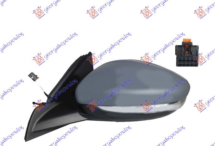 RETROVIZOR MEHANICKI SA SAJLOM PM (MIGAVAC WY5W) (10 OTV 2 PIN) (A KVALITET) (KONVEKSNO STAKLO) OPEL CORSA F 2023- (P2J0)