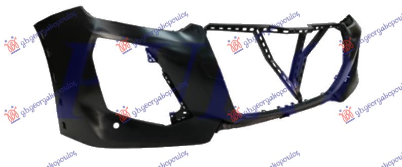 PREDNJI BRANIK PEUGEOT 208 II od 2023 (OTVORI ZA RUB) (2 PDC SENZORA) (UB/UP/UW/UJ)