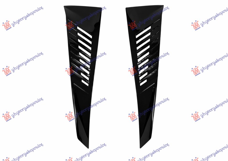 LASNA RESETKA PREDNJEG BRANIKA SJAJ-CRNA PEUGEOT 208 II od 2023 (SET L+D) (UB/UP/UW/UJ)