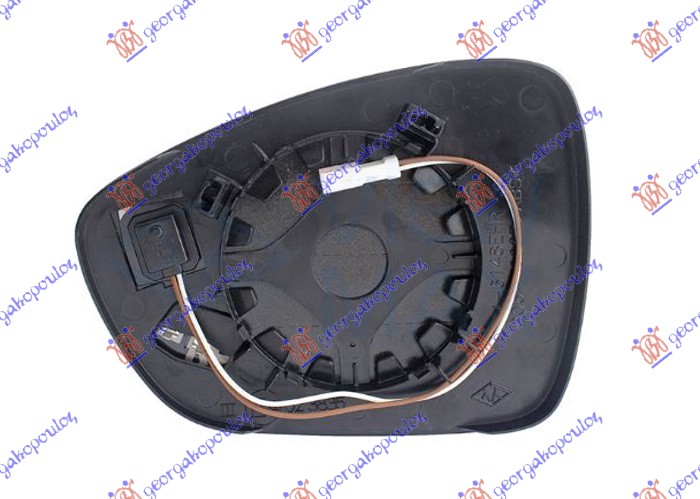 STAKLO RETROVIZORA SA GREJACEM (MRTAV UGAO) (KONVEKSNO) PEUGEOT 508 I 2015-2018 (8D)