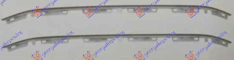 LAJSNA PVC MASKE GORNJA HROM (SET) PEUGEOT 301 2012-2017