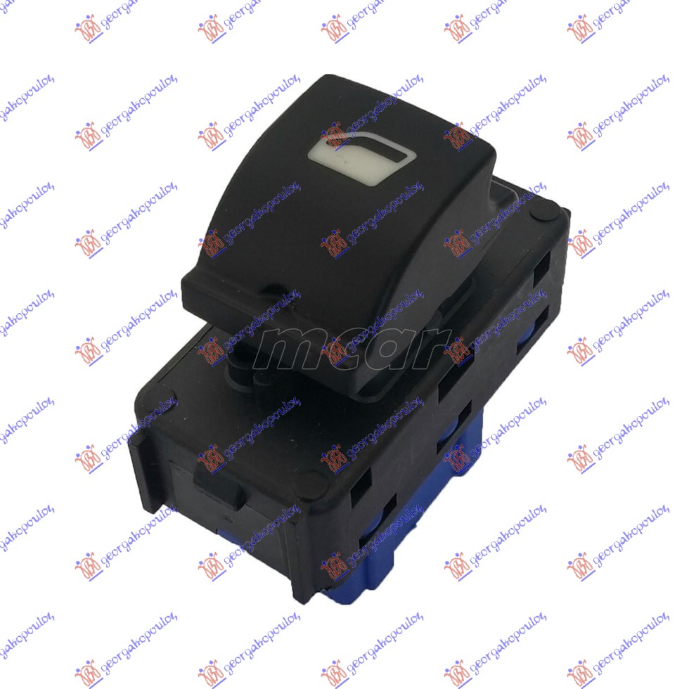 PREKIDAC U PREDNJIM VRATIMA (L=D) (PLAVI KONEKTOR) (6 PIN) CITROEN C-ELYSEE 2013-2016 (DD)