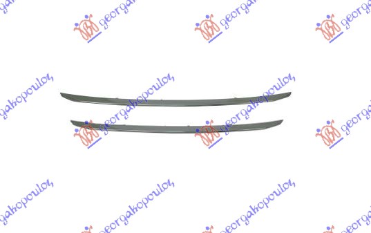 LAJSNA PVC MASKE HROM (SET 2 KOM) PEUGEOT 2008 I 2013-2016 (CU)