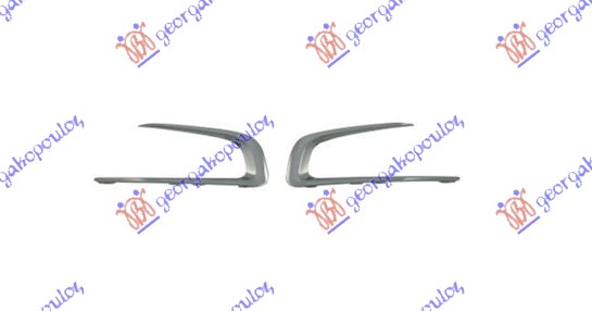 LAJSNA OKVIRA MAGLENKE HROM (SET) PEUGEOT 2008 I 2013-2016 (CU)