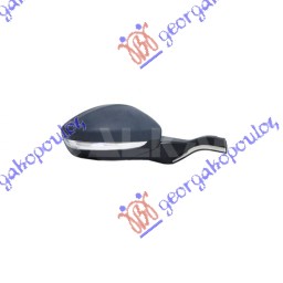 RETROVIZOR ELEKTRICNI SA GREJACEM PM (MIGAVAC) (SENZOR) (9 PIN) (HROM NOSAC) (KONVEKSNO STAKLO) PEUGEOT 2008 I 2013-2016 (CU)