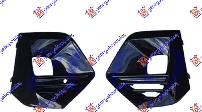 RESETKA PREDNJEG BRANIKA (SA MAGLENKOM) (SET) PEUGEOT 2008 II 2019-2023 (CU)
