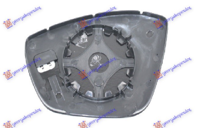 STAKLO RETROVIZORA SA GREJACEM (MRTAV UGAO) (KONVEKSNO) PEUGEOT 308 II 2013-2017 (LB/LP/LW/LH/L3)