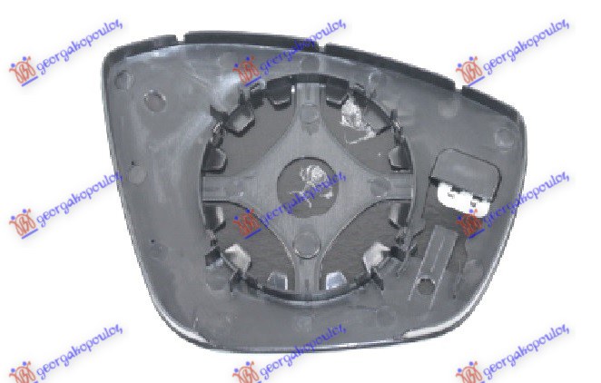 STAKLO RETROVIZORA SA GREJACEM (MRTAV UGAO) (KONVEKSNO) PEUGEOT 308 II 2013-2017 (LB/LP/LW/LH/L3)