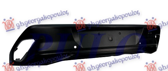SPOJLER ZADNJEG BRANIKA PVC SA LAJSNAMA AUSPUHA (2 PDC SENZORI) PEUGEOT 308 III 2021- (FB/FH/FP/F3/FM)