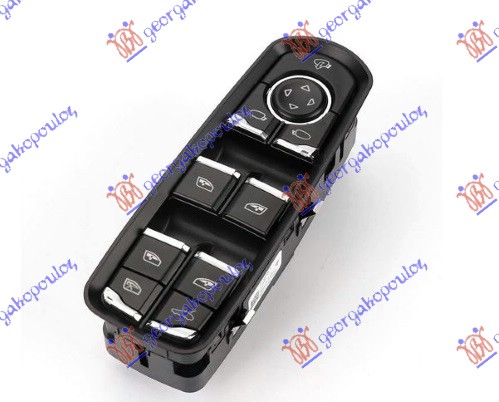 PREKIDAC U PREDNJIM VRATIMA (4 TASTERA) (13 PIN) PORSCHE PANAMERA 2009-2016 (970)