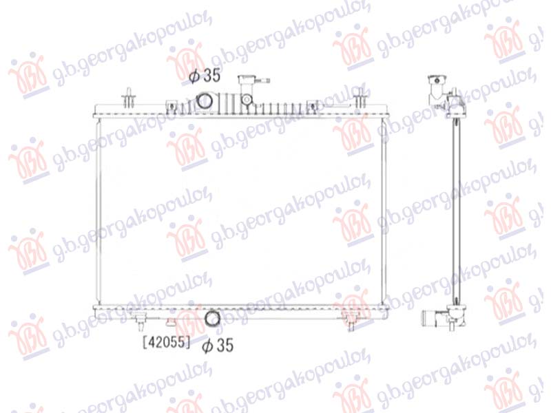 HLADNJAK MOTORA 2.0DCi - 2.5 BENZIN (660x440) (NRF) RENAULT KOLEOS 2008-2011 (HY)