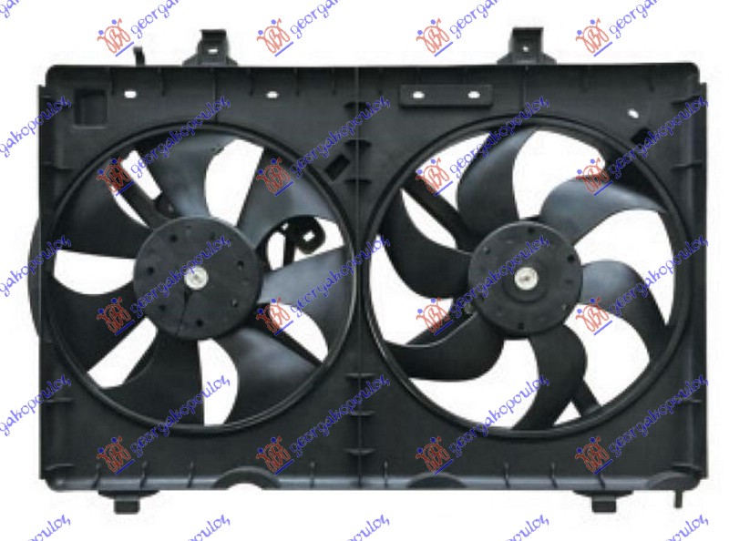 VENTILATOR (DUPLI) KOMPLET (BENZIN/DIZEL) RENAULT KOLEOS 2008-2011 (HY)