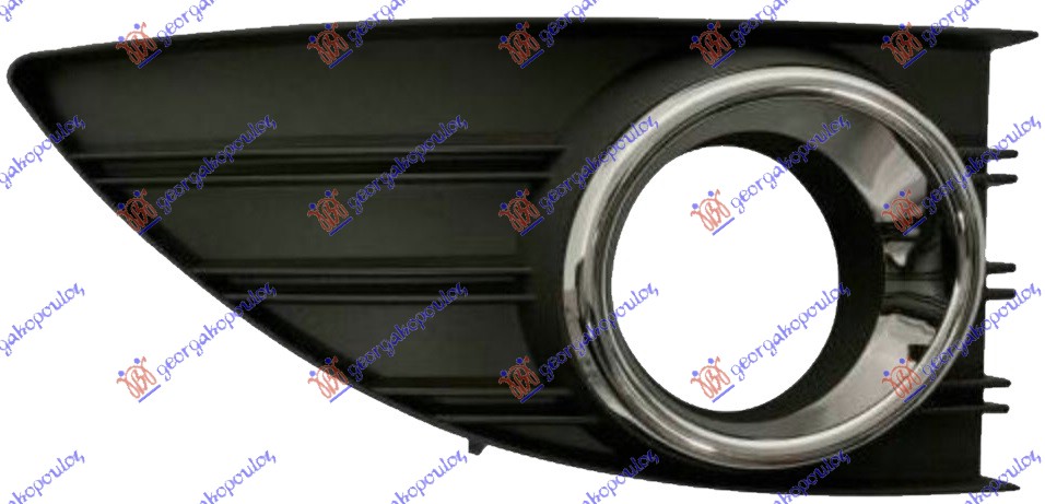RESETKA PREDNJEG BRANIKA (SA MAGLENKOM) (HROM OKVIR) RENAULT FLUENCE 2010-2013 (L3)