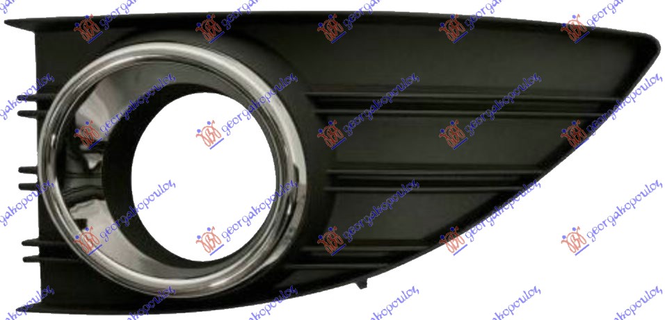 RESETKA PREDNJEG BRANIKA (SA MAGLENKOM) (HROM OKVIR) RENAULT FLUENCE 2010-2013 (L3)