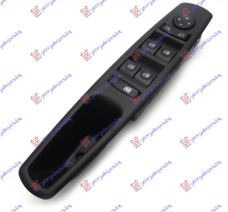 PREKIDAC U PREDNJIM VRATIMA SA OKVIROM VELIKI (4 TASTERA) (2 KONEKTORA) (13+6 PIN) RENAULT FLUENCE 2010-2013 (L3)