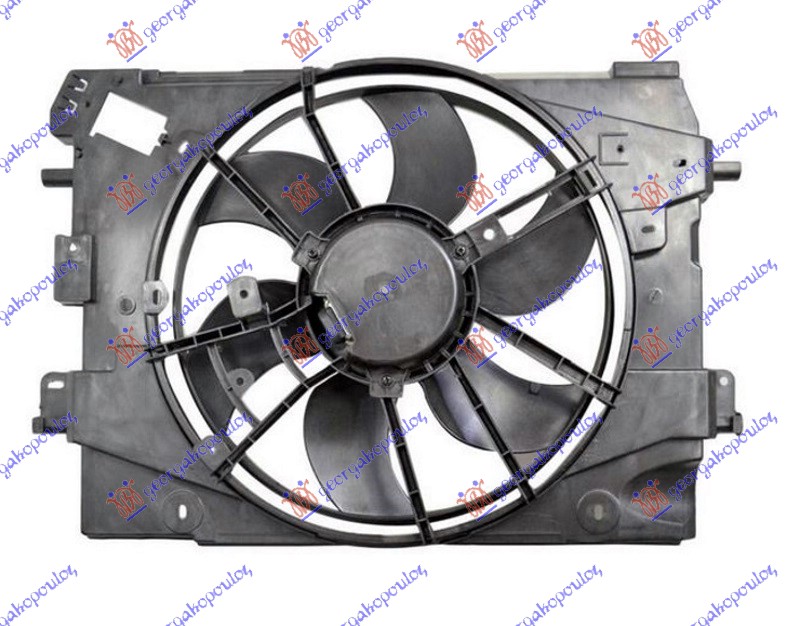 VENTILATOR KOMPLET (BENZIN/DIZEL) (400mm) DACIA SANDERO II 2016-2020 (B8)