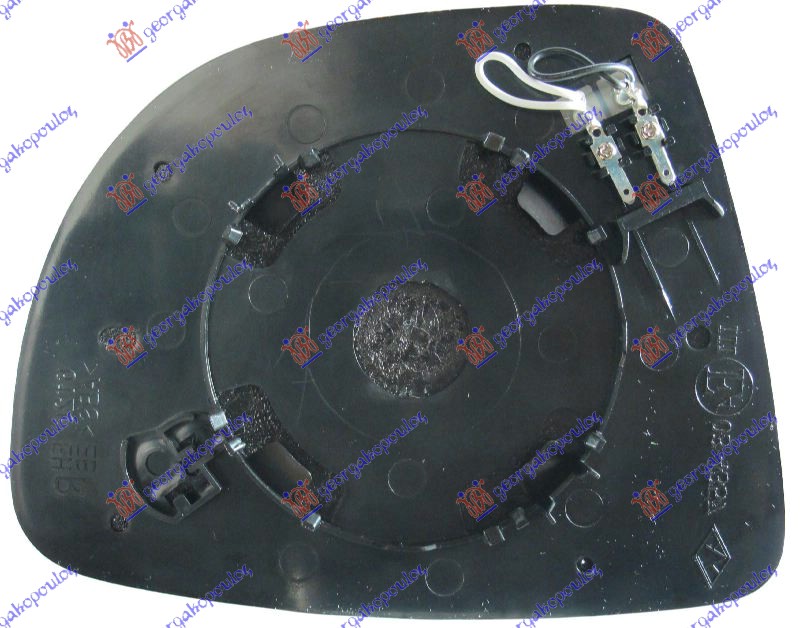 STAKLO RETROVIZORA SA GREJACEM (ASFERICNO) RENAULT CLIO IV 2013-2016 (BH/KH)