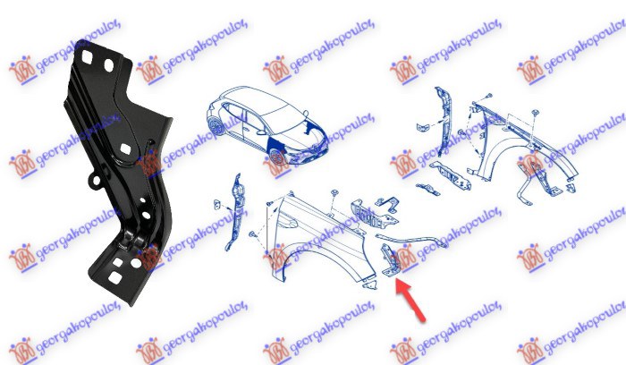 NOSAC BLATOBRANA RENAULT CLIO V 2019-2023 (B7)