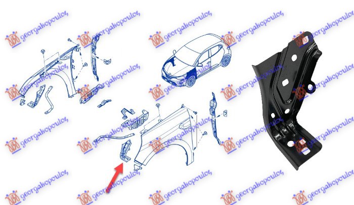 NOSAC BLATOBRANA RENAULT CLIO V 2019-2023 (B7)