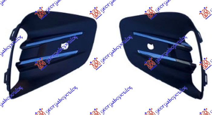 RESETKA PREDNJEG BRANIKA (SA LAJSNOM) (PDS SENZOR) (SET) RENAULT CLIO V 2019-2023 (B7)