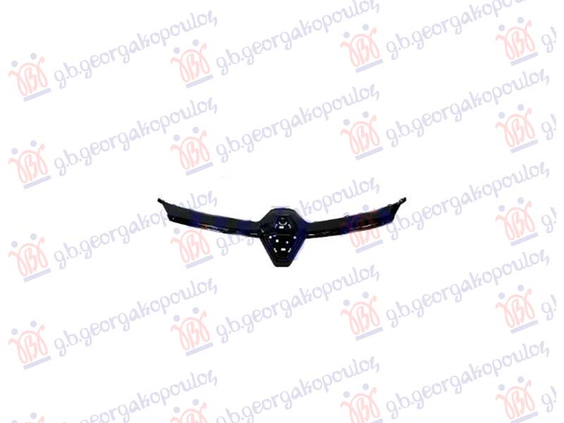 LAJSNA PVC MASKE GORNJA (NOSAC ZNAKA) SJAJ-CRNA RENAULT CLIO V 2023-2026 (B7)