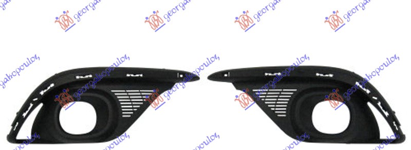RESETKA PREDNJEG BRANIKA (SA MAGLENKOM) (SET) RENAULT SCENIC/GRAND SCENIC 2016-2024 (R9)