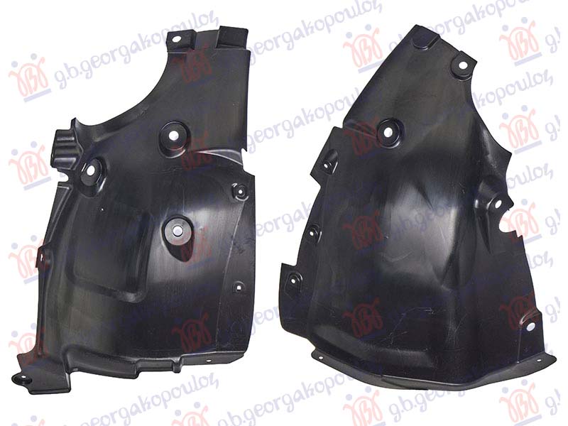 POTKRILO PLASTICNO (SA ZVUCNOM IZOLACIJOM) (SET 2 PCS) (A KVALITET) RENAULT CAPTUR II 2020-2024 (HF)