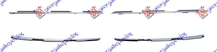 LAJSNA PVC MASKE GORNJA HROM (SET 4 KOM) RENAULT CAPTUR II 2020-2024 (HF)
