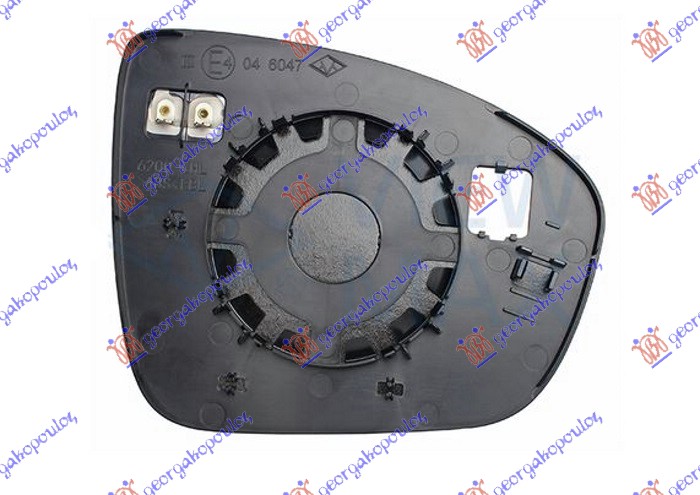 STAKLO RETROVIZORA SA GREJACEM (ASFERICNO) RENAULT CAPTUR II 2020-2024 (HF)